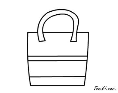 商品简笔画袋子（商品简笔画）(2)