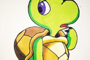 两只乌龟的简笔画（各种乌龟简笔画）(1)