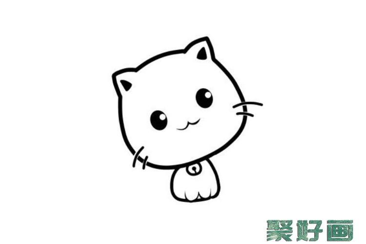 小猫咪动漫图片简笔画（可爱的小猫咪画法动漫）(1)