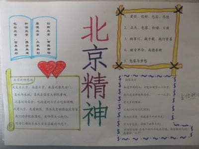 关于北京的手抄报四年级（关于北京的简单介绍手抄报）(8)