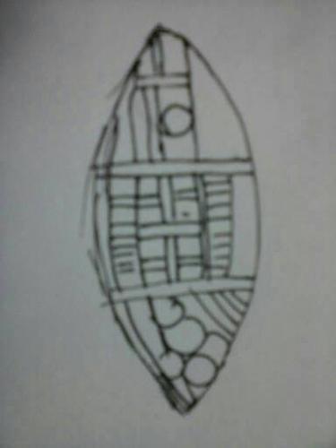 核舟记小船的简笔画（小船停泊的简笔画）(1)