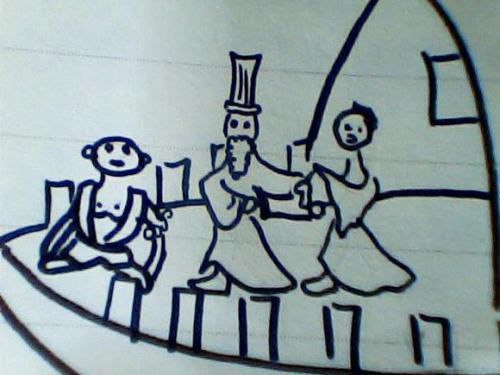 核舟记小船的简笔画（小船停泊的简笔画）(3)