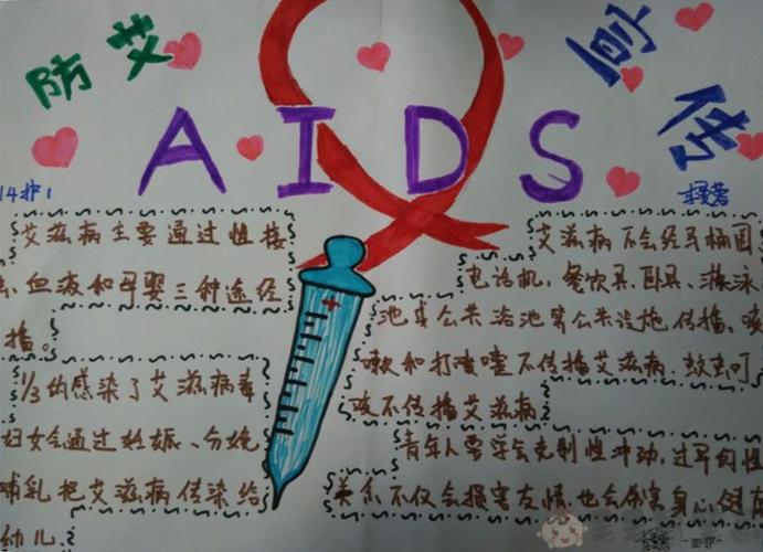 关于艾滋病的手抄报（关于艾滋病手抄报的内容）(3)