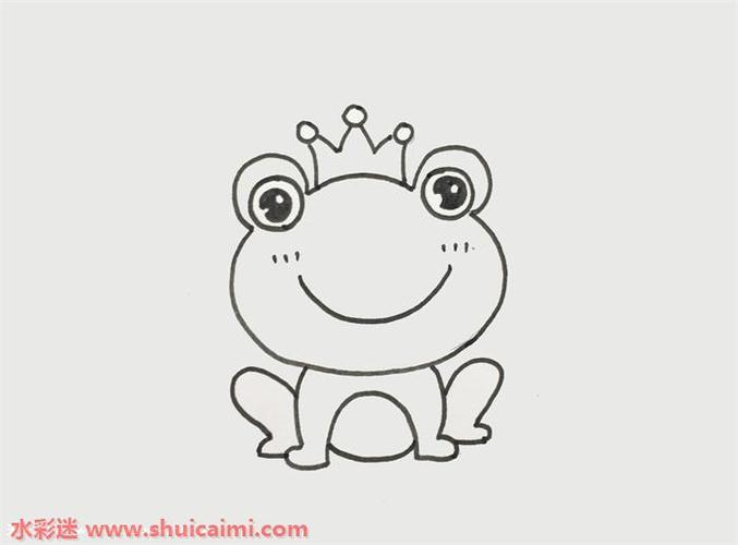 儿童简笔画青蛙荷花（漂亮的青蛙儿童简笔画）(3)