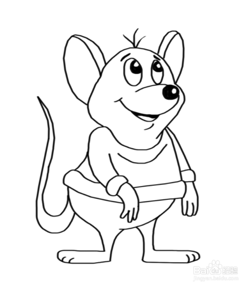 俄罗斯老鼠简笔画图片（正方形老鼠简笔画）(9)
