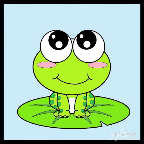 我是小青蛙简笔画（我是快乐小书虫简笔画）(3)
