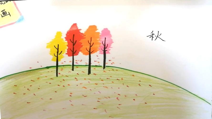 秋天的主题环创简笔画（幼儿园环创创意简笔画图片）(3)