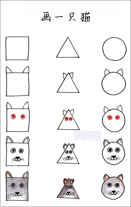儿童几何图形简笔画（儿童几何简笔画）(9)