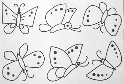 蝴蝶的简笔画图片（蝴蝶简笔画大全集图片）(2)