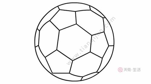 足球个性简笔画（足球的简笔画图片大全）(3)
