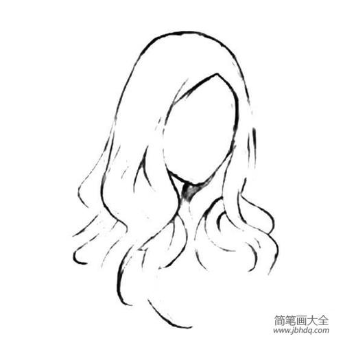 中分女孩简笔画（简笔画女生俏皮）(3)