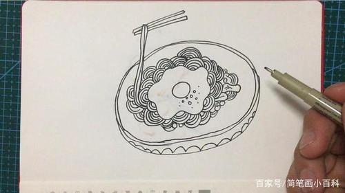 简笔画一碗面条（一碗面条简笔画简单又好看）(4)