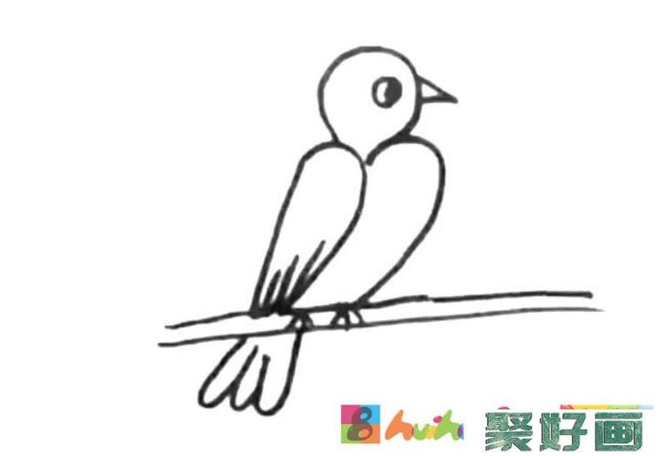 二年级画人物简笔画小鸟（轻松画小鸟简笔画）(4)
