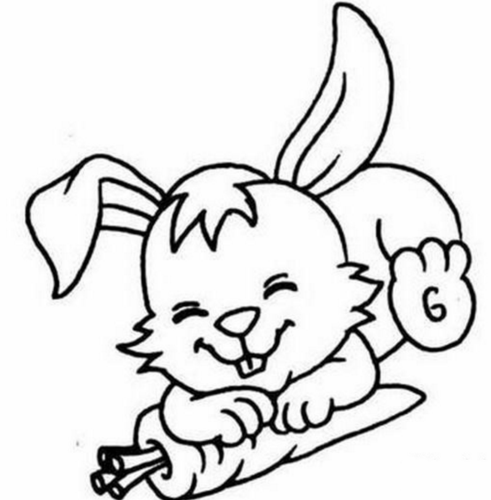 兔子简笔画简笔画图片大全（兔子简单好看简笔画图片大全）(3)