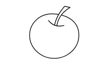 苹果的联想简笔画（苹果的对比简笔画）(9)