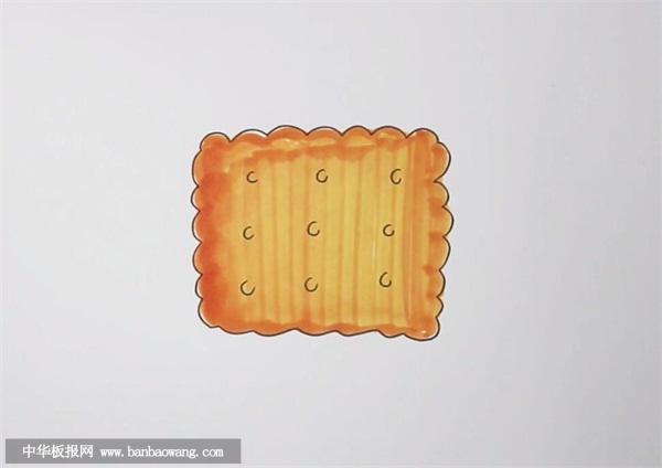 鸡形状饼干简笔画（小动物鸡简笔画）(2)