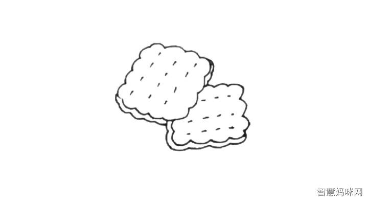鸡形状饼干简笔画（小动物鸡简笔画）(4)