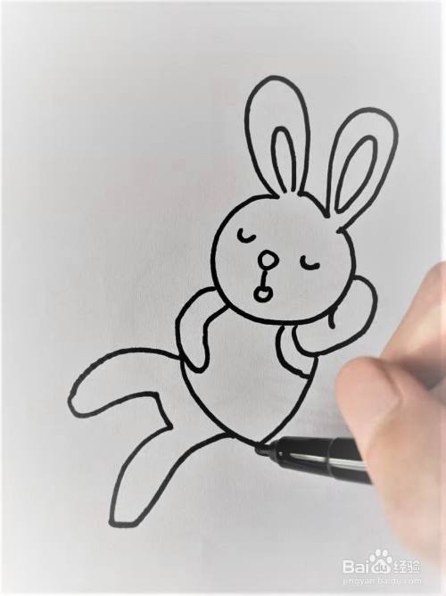 兔子简笔画小学生怎么画（兔子如何画简笔画）(5)