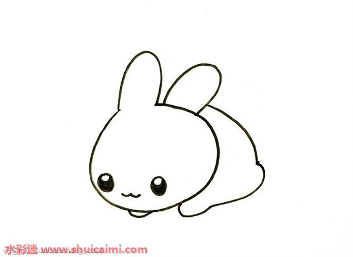 兔子简笔画小学生怎么画（兔子如何画简笔画）(8)