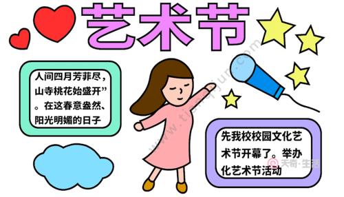 艺术节的手抄报的字（艺术节手抄报内容文字50字）(4)