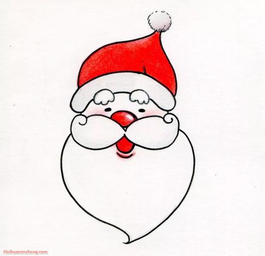 圣诞老人的简笔画可爱（圣诞老人的简笔画大全简单的）(2)