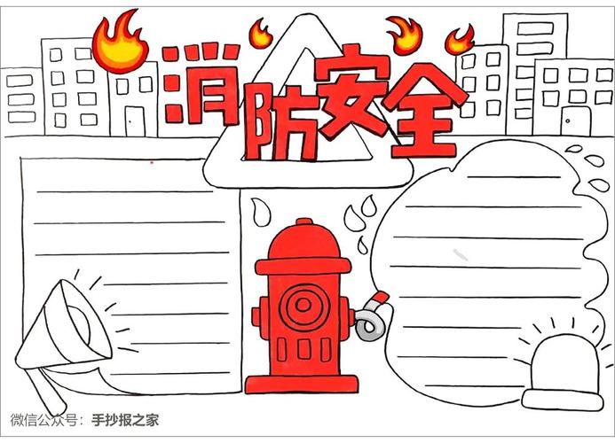 消防的手抄报的图片（消防的简单的手抄报）(4)