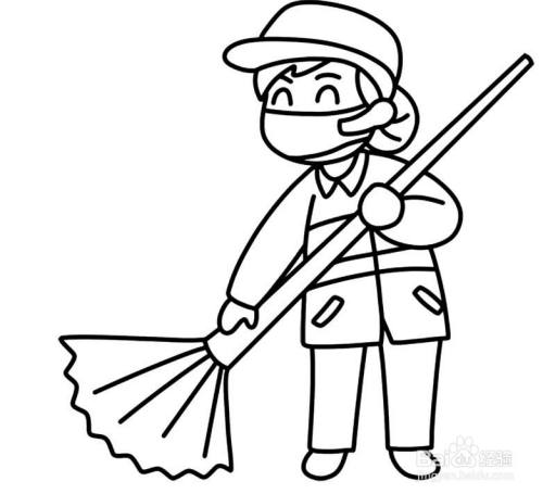 打扫卫生简笔画（打扫卫生有步骤的简笔画）(4)