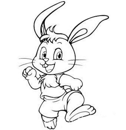 兔子人物图片简笔画（高清简笔画兔子照片）(8)