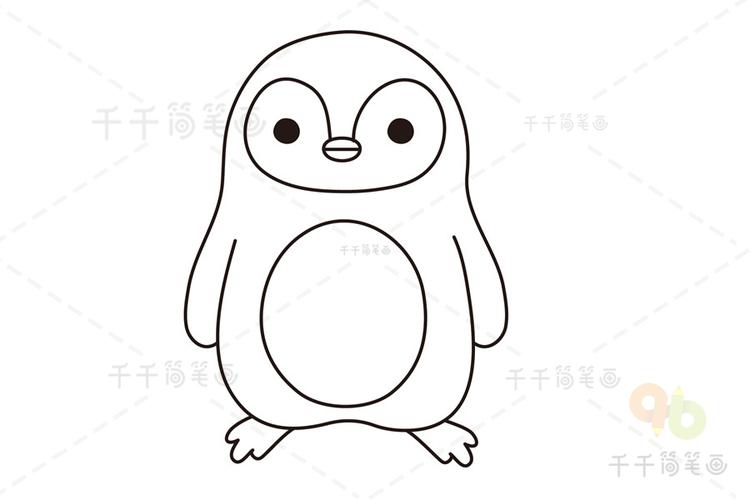 简笔画卡通企鹅图片（企鹅卡通图简笔画）(8)