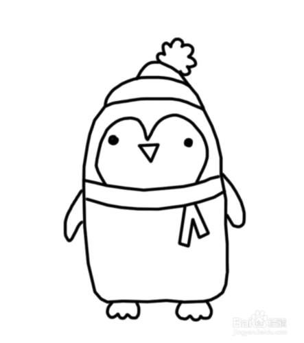 简笔画卡通企鹅图片（企鹅卡通图简笔画）(9)