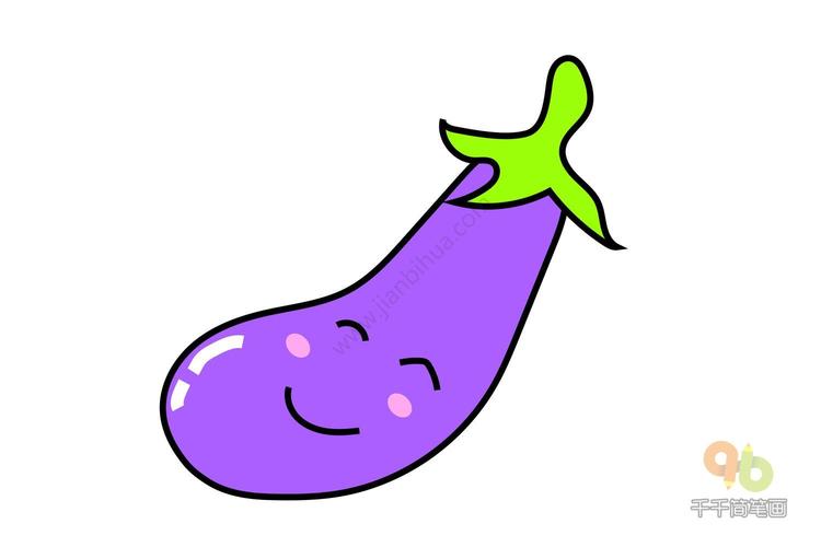 紫色蔬菜的简笔画（蔬菜简笔画大全色）