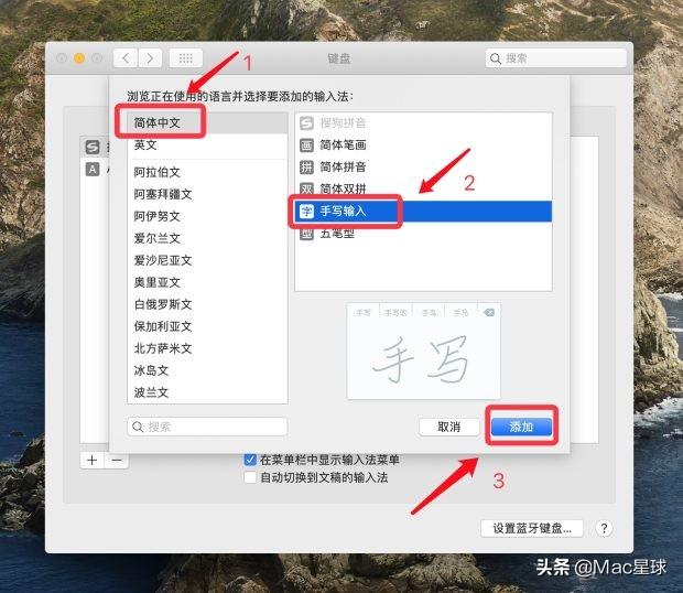 苹果键盘怎么设置手写（Mac如何设置手写输入）(4)