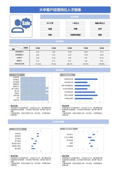 人才画像模板工作流程（人才画像和胜任力模型）