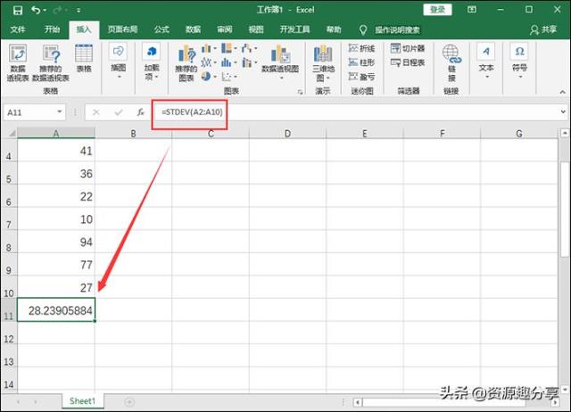 标准差是什么意思（EXCEL标准差怎么计算）(4)