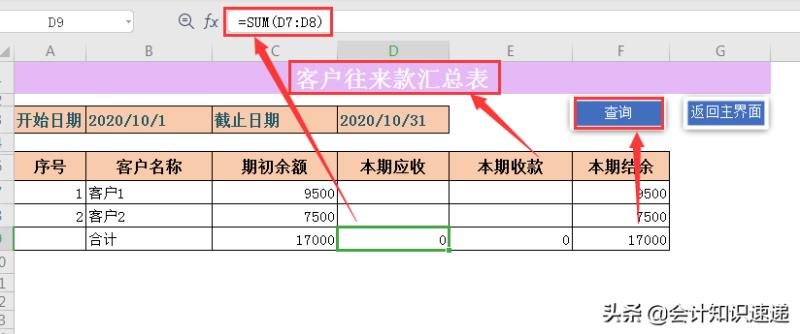 excel记账表格（excel做财务报表教程）(8)