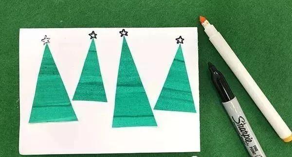 15款创意手工圣诞树，材料简单，造型多样，带着宝宝们学起(22)