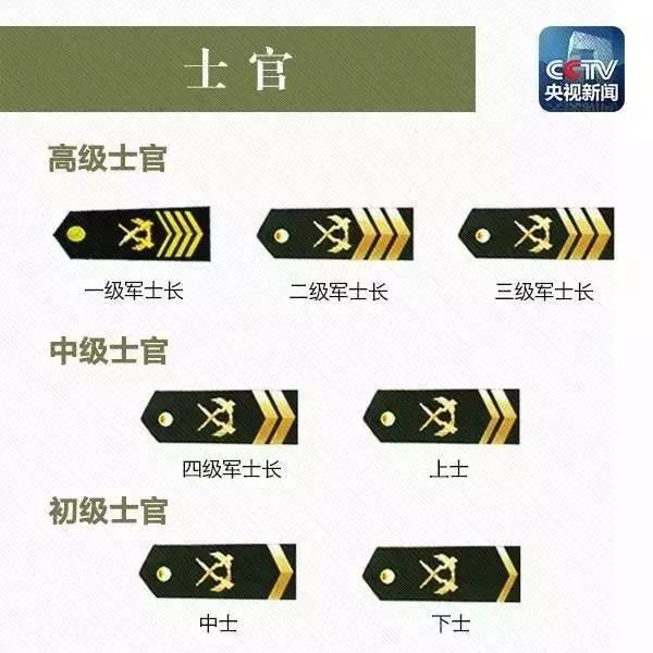 军衔等级肩章排列图片（解放军士兵军衔大详解）(6)