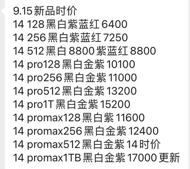苹果14手机官方报价（苹果iphone14这款手机的价格）(1)