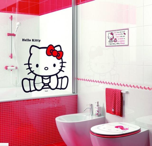 哈喽kitty卫生间瓷砖（大波HelloKitty创意瓷砖来袭）(3)