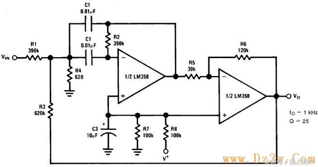 lm358简单应用电路图（LM358典型应用电路原理图）(7)