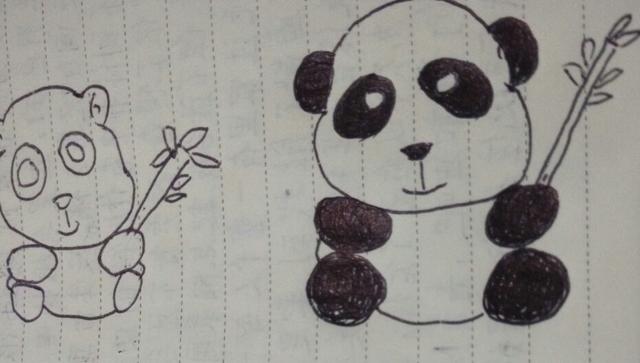 大熊猫简笔画可爱又好看（大熊猫的简笔画）(6)