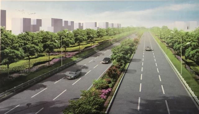 城市道路绿化断面布置形式（城市道路断面及绿化布置形式之快速路）(3)