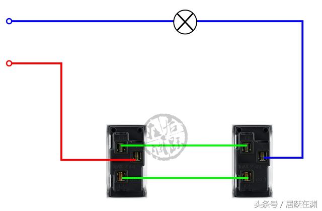 双控开关当作单控开关怎么接线（双控开关和双开双控开关的接线方法）(4)