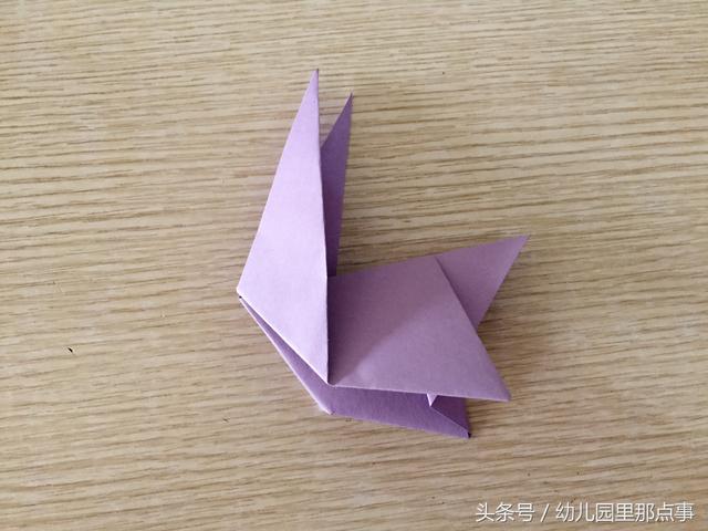 幼儿大班手工折纸小兔（幼儿园亲子手工折纸）(8)