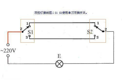 单开三控开关接线示意图 单控双控三控开关接线图和电路图原理(17)