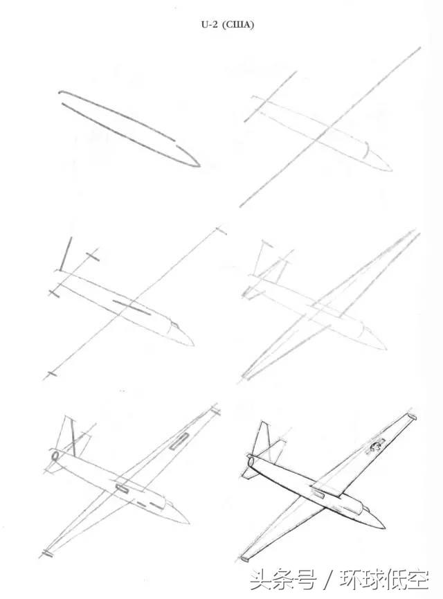 飞机的正确画法教程（飞机各式画法教程）(31)