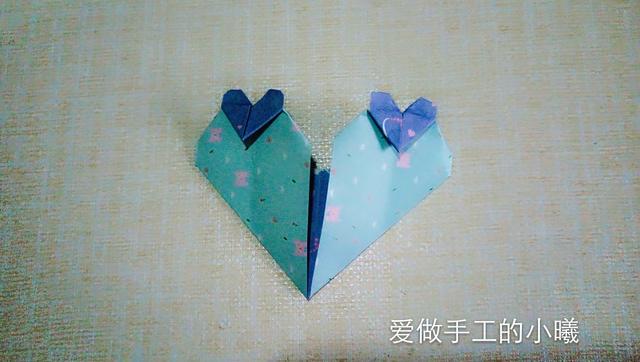 折纸大全心形立体（不一样的心形折纸）(1)