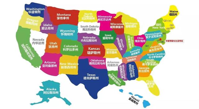美国最富的五大州（美国五十个州的颜值大盘点）(3)