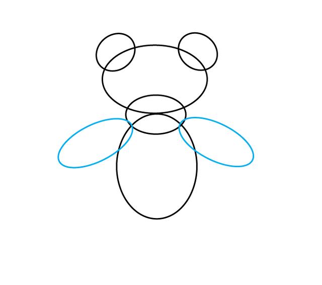 粉色泰迪熊简笔画简单又漂亮（孩子们的卡通泰迪熊玩具）(5)
