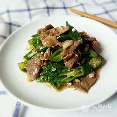 秋葵烧肉清淡做法：太太乐鲜鸡汁中式(11)